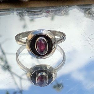 BOUTIQUE PINK TOURMALINE 925 STERLING SILVER RING
